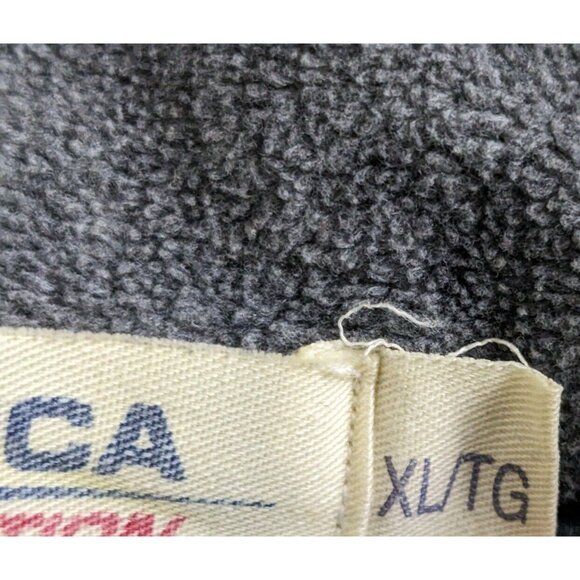 Vintage Nautica Competition Sweatshirt Gray Fleece 1/4 Zip Mock Mens Size XL - Picture 8 of 12